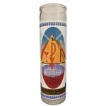 Holy Spirit Labeled 7 Day Candle, White